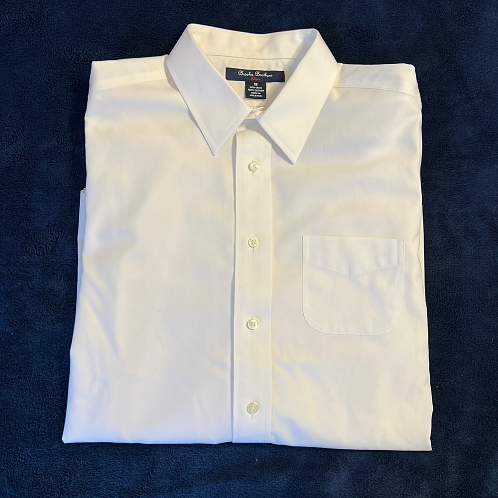 Brooks Brothers Boys Non-Iron Supima® Pinpoint Cotton Dress Shirt